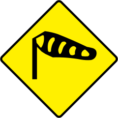 Cross-winds road sign | An Post Insurance