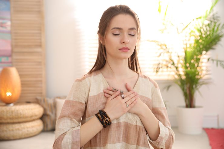 Woman meditating | Funeral Insurance | An Post Insurance